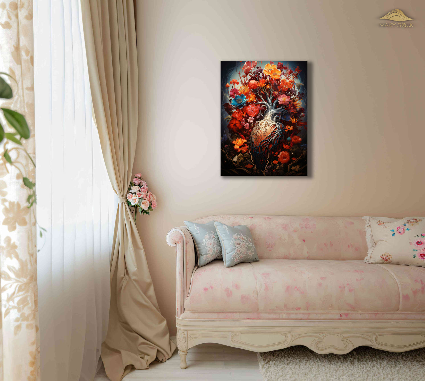 Leinwand | Pochende Blumenpracht