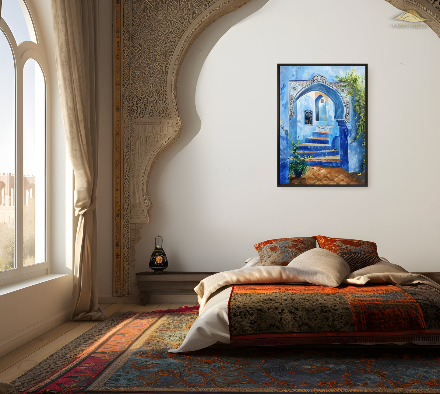 Poster | Azurgasse durch Marokko