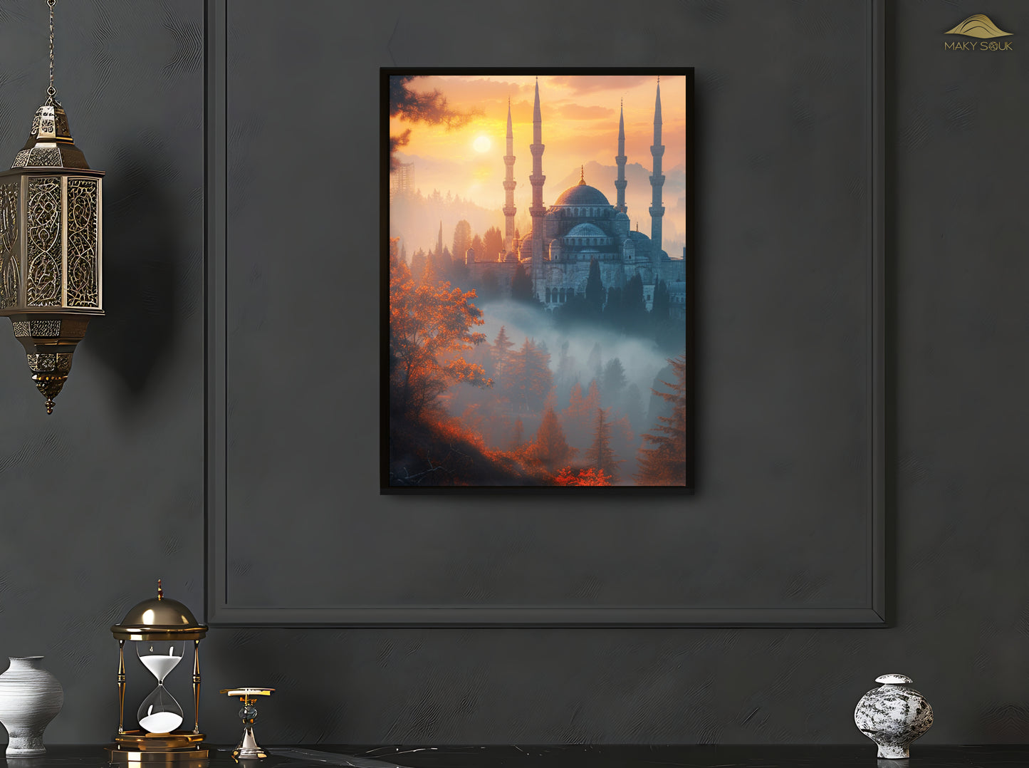 Poster | Moschee im Herbstwald