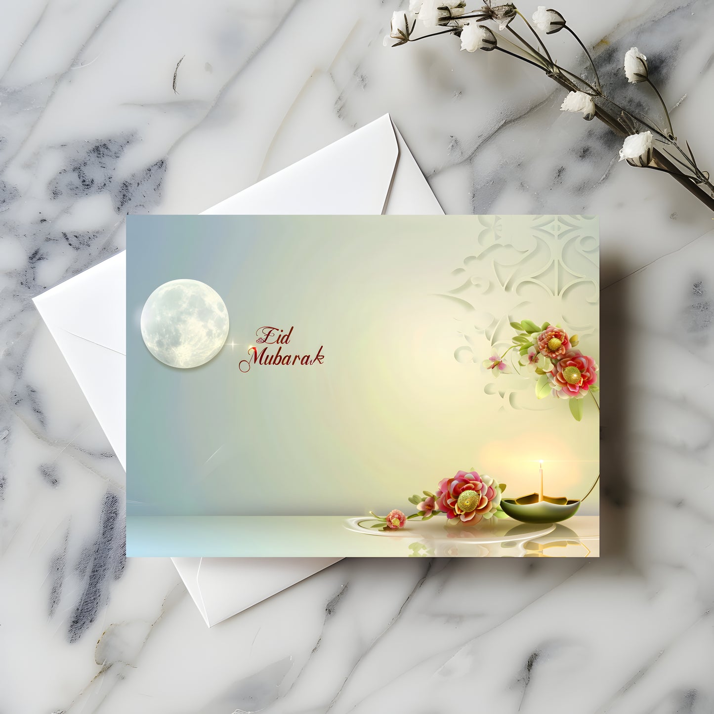 Postkarte „Eid Mubarak" V2