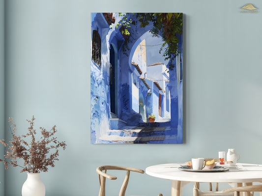 Leinwand | Gang durch Chefchaouen